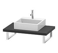 Duravit L-Cube LC102C08080 épaisseur 4,5 cm, graphite super mat, pour Aufsatzbecken , variable