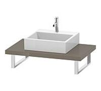 Duravit L-Cube console LC102C08989 épaisseur 4,5 cm, gris flanelle brillant, pour Aufsatzbecken , variable