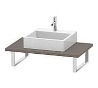 Duravit L-Cube LC106C04343 épaisseur 3 cm, basalte mat, pour Aufsatzbecken , variable