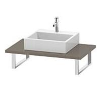 Duravit L-Cube LC106C08989 épaisseur 3 cm, gris flanelle brillant, pour Aufsatzbecken , variable