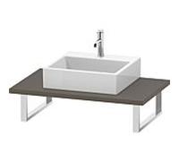 Duravit L-Cube LC106C09090 épaisseur 3 cm, flanelle gris soie mat, pour Aufsatzbecken , variable