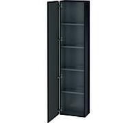 Duravit L-Cube LC1170L4040 40x24,3x176cm, porte à gauche, noir brillant