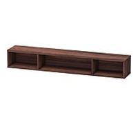 Duravit L-Cube - Regalelement 140x800x120mm 3 Fächer nussbaum dunkel