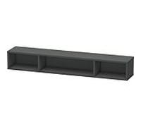 Duravit ETAGÈRE L-Cube, largeur 800mm, profondeur 140mm, horizontale, 3 compartiments, LC120004949, Couleur: Décor graphite mat