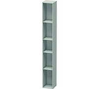 Duravit Élément d'étagère vertical L-Cube LC120600707 5 compartiments 18×18×140 cm décor gris béton mat