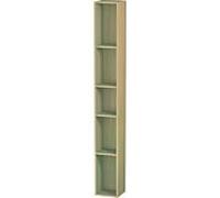 Duravit ETAGÈRE L-Cube, largeur 180mm, profondeur 180mm, verticale, 5 compartiments, LC120607171, Couleur: Placage chêne méditerranéen en bois véritable
