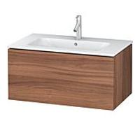 Duravit Meuble sous-lavabo L-Cube pour montage mural, largeur 820mm, profondeur 481mm, 1 tiroir, convient "Me by Starck" Article 233683, LC614107979, Couleur: Décor noyer naturel