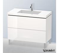 Duravit L-Cube Meuble avec vasque Vero Air, 2 tiroirs, LC6938O8585,
