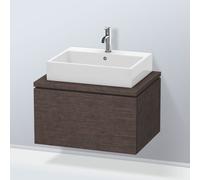 Duravit Meuble sous-lavabo L-Cube LC581107272 72 x 54,7 cm chêne foncé brossé pour console 1 tiroir