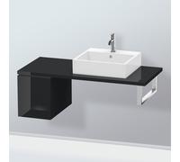 Duravit Meuble bas L-Cube LC583004040 32 x 54,7 cm noir brillant pour console 2000 coulissant