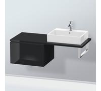 Duravit Meuble bas L-Cube LC583304040 62 x 54,7 cm Noir brillant pour console 2000 coulissant