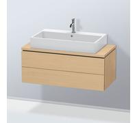 Duravit Vasque L-Cube LC580903030 102 x 47,7 cm chêne naturel pour console, 2 tiroirs