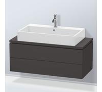 Duravit Vasque L-Cube LC580908080 102 x 47,7 cm graphite super mat pour console 2 tiroirs