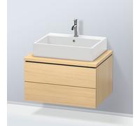 Duravit Vasque L-Cube LC581607171 72 x 54,7 cm Chêne méditerranéen pour console 2 tiroirs