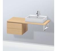 Duravit Meuble bas L-Cube LC583703030 chêne naturel 52 x 54,7 cm pour console 2 tiroirs