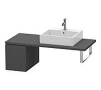 Duravit L-Cube meuble bas LC583004949 32 x 54,7 cm, graphite mat, pour console, 2000 coulissant