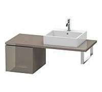 Duravit L-Cube meuble bas LC583108989 42 x 54,7 cm, gris flanelle brillant, pour console, coulissant 2000
