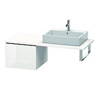 Duravit L-Cube Meuble bas pour console, 1 tiroir, 520x400x547mm, LC583202222, Couleur: Décor blanc brillant