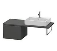 Duravit L-Cube meuble bas LC583204949 52 x 54,7 cm, graphite mat, pour console, 2000 coulissant