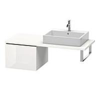 Duravit L-Cube meuble bas LC583208585 52 x 54,7 cm, blanc brillant, pour console, 2000 coulissant