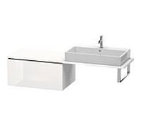Duravit L-Cube meuble bas LC583402222 82 x 54,7 cm, blanc brillant, pour console, 2000 coulissant