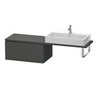 Duravit L-Cube meuble bas LC583404949 82 x 54,7 cm, graphite mat, pour console, 2000 coulissant