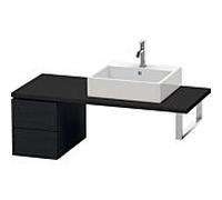 Duravit L-Cube meuble bas LC583501616 32 x 54,7 cm, chêne noir, pour console, 2 tiroirs