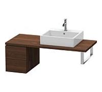 Duravit L-Cube meuble bas LC583506969 32 x 54,7 cm, noyer brossé, pour console, 2 tiroirs