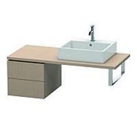 Duravit L-Cube meuble bas LC583607575 42 x 54,7 cm, lin, pour console, 2 tiroirs