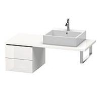 Duravit L-Cube meuble bas LC583608585 42 x 54,7 cm, blanc brillant, pour console, 2 tiroirs