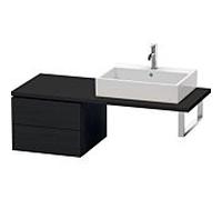 Duravit L-Cube meuble bas LC583701616 52 x 54,7 cm, chêne noir, pour console, 2 tiroirs