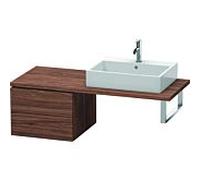 Duravit meuble bas L-Cube LC583702121, 52 x 54,7 cm, noyer foncé, pour console, 2 tiroirs