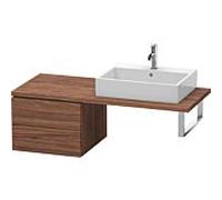 Duravit L-Cube meuble bas LC583702121 52 x 54,7 cm, noyer foncé, pour console, 2 tiroirs