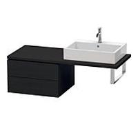 Duravit L-Cube meuble bas LC583801616 62 x 54,7 cm, chêne noir, pour console, 2 tiroirs