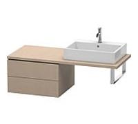 Duravit L-Cube meuble bas LC583807575 62 x 54,7 cm, lin, pour console, 2 tiroirs