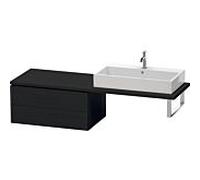 Duravit L-Cube meuble bas LC583901616 82 x 54,7 cm, chêne noir, pour console, 2 tiroirs