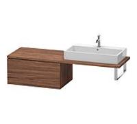 Duravit L-Cube meuble bas LC583902121 82 x 54,7 cm, noyer foncé, pour console, 2 tiroirs
