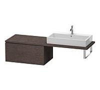 Duravit L-Cube meuble bas LC583907272 82 x 54,7 cm, chêne foncé brossé, pour console, 2 tiroirs