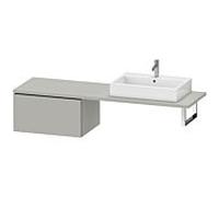 Duravit L-Cube meuble bas LC585400707 72 x 54,7 cm, gris béton mat, pour console, coulissant 2000