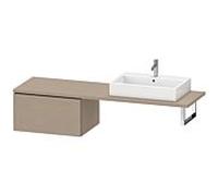 Duravit Meuble bas pour console L-Cube LC585407575 - 1 tiroir - 720×400×547 mm - décor en lin