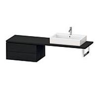Duravit L-Cube meuble bas LC585901616 72 x 54,7 cm, chêne noir, pour console, 2 tiroirs