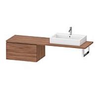 Duravit L-Cube meuble bas LC585907979 72 x 54,7 cm, noyer naturel, pour console, 2 tiroirs