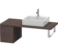 Duravit L-Cube Meuble bas pour console, 1 tiroir, 320x400x547mm, LC583007272, Couleur: placage en chêne véritable brossé foncé