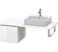 Duravit Meuble bas L‑Cube LC583108585 42 x 54,7 cm blanc brillant pour console 2000 coulissant