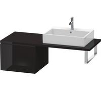 Duravit - Meuble bas L-Cube LC583204040, 52 x 54,7 cm, noir brillant, pour console, 2000 coulissant