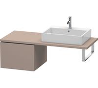 Duravit L-Cube Meuble bas pour console, 1 tiroir, 520x400x547mm, LC583204343, Couleur: Décor basalte mat