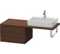Duravit L-Cube Meuble bas pour console, 1 tiroir, 620x400x547mm, LC583306969, Couleur: Noyer brossé Placage bois véritable
