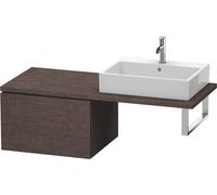 Duravit L-Cube Meuble bas pour console, 1 tiroir, 620x400x547mm, LC583307272, Couleur: placage en chêne véritable brossé foncé
