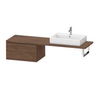 Duravit L-Cube meuble bas LC585402121 72 x 54,7 cm, noyer foncé, pour console, 2000 coulissant