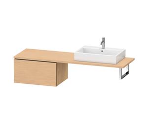 Duravit L-Cube Meuble bas pour console, 1 tiroir, 720x400x547mm, LC585403030, Couleur: Décor chêne naturel